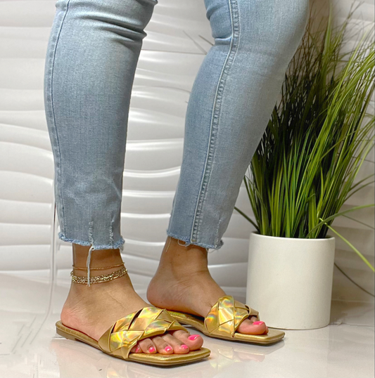 Clara-Gold Sandals